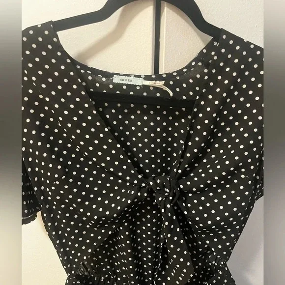 Urban outfitters black polka dot romper - Picture 5 of 8